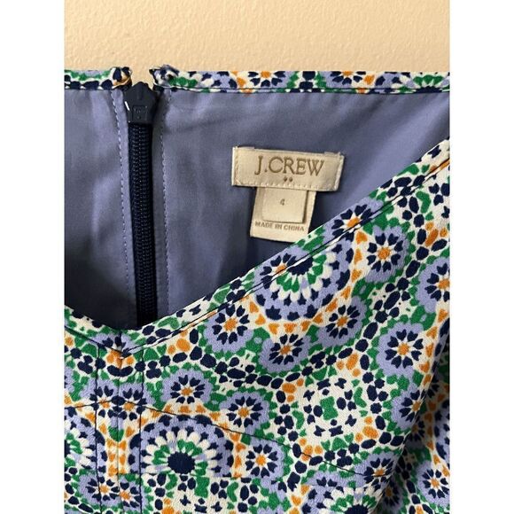 J Crew Factory Womens Fully Lined Summer Casual Slip Dress with pockets Green Pu - Picture 7 of 8